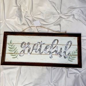 Grateful Wood Sign New Unused